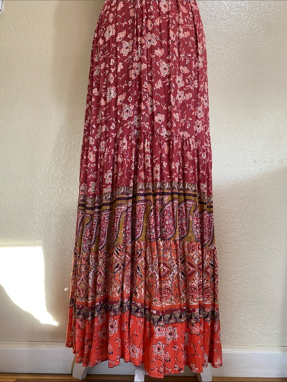 Angie Boho Paisley Floral Print Maxi Dress - Picture 2 of 5